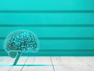 Poster - Articial intelligence, electric brain Generative AI