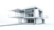 © Teruss - Modern House Architecture Blueprint;  3D Model;  Modern Design;  Architectural Rendering;  Sketch for Construction