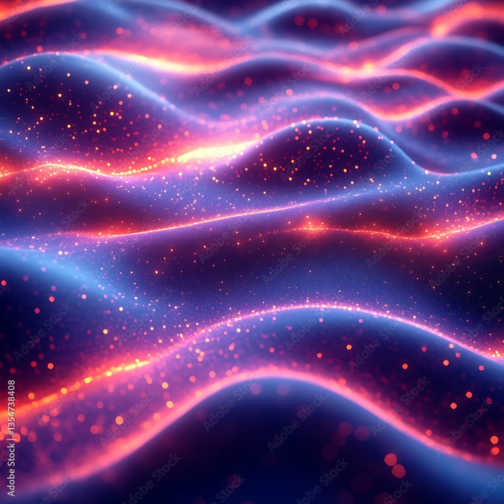 Vibrant abstract neon waves glowing high resolution background Stock ...