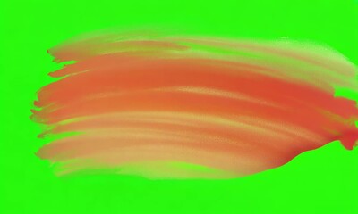 Wall Mural - abstract painting brush stroke shape washing on green screen background
