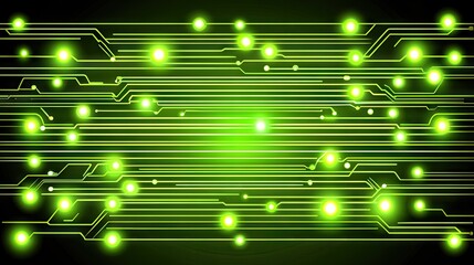 Wall Mural - glowing circuit board pattern (2)