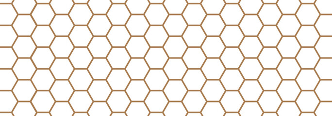 Wall Mural - Honeycomb vector icon. Hexagon bee pattern. Hive illustration. Honey sign.