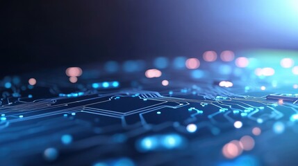 Wall Mural - Abstract Circuit Board Design