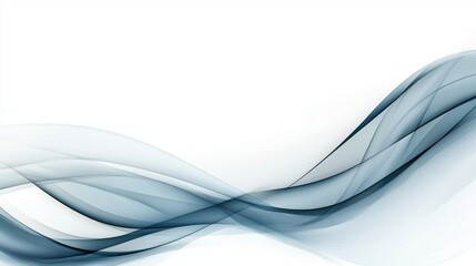 Wall Mural - a blue and white abstract background with wavy lines