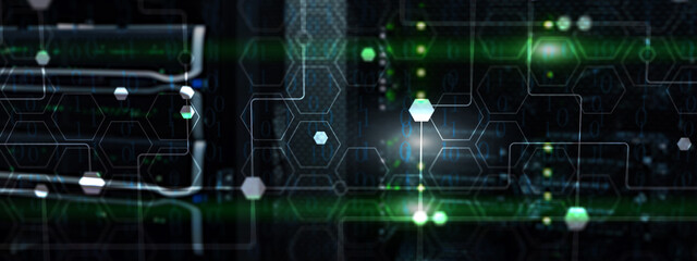 internet wireless communication network abstract background. binary code