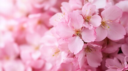Poster - Vibrant pink cherry blossoms in full bloom creating a stunning floral background that captures the essence of spring : Generative AI