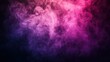 © One King - Ethereal vaporous background with shades of vibrant violet and rose hues radiating a mystical and dreamlike atmosphere in a dark space