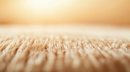 Poster - Soft focus close up of plush textured fabric illuminated by natural light : Generative AI