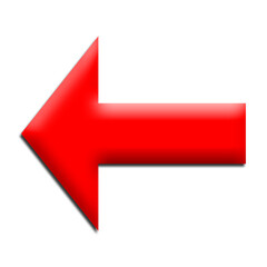 Wall Mural - red arrow icon