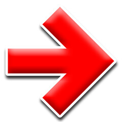 Wall Mural - red arrow sign
