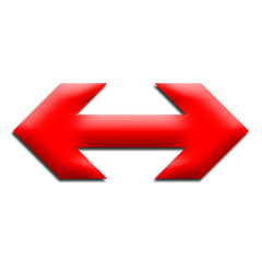 Wall Mural - red arrow direction