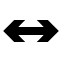 Wall Mural - black arrow sign