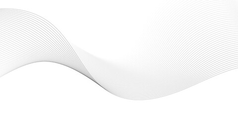 Wall Mural - abstract gradient grey wavy flowing dynamic smooth curve lines background. digital future technology