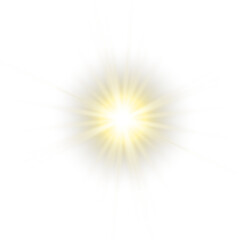 Wall Mural - vector transparent sunlight with sun glare. overlay, sun rays and glare, sun, sunrays, light transit