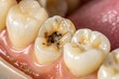 © Mobasser - Tooth decay close-up: cavity dental problem