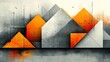 © rasya - Abstract geometric shapes on grunge wall background
