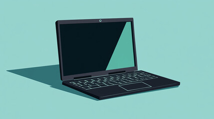 Wall Mural - isometric laptop icon illustration flat design.