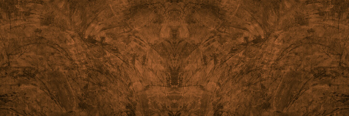 Aufkleber - Old wall texture cement dark black brown background abstract grey color design are light with white gradient background.
