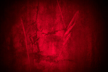 Aufkleber - Old wall texture cement black red  background abstract dark color design are light with white gradient background.