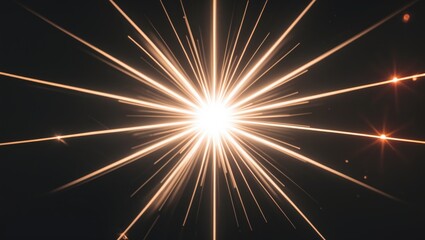 Poster - Easy to apply lens flare effects for overlay designs or screen blending mode to create high-quality images. Abstract sunburst, digital flare, iridescent glare over background.