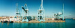 © Michael Marquand - Panoramic view of docks on the Spain side of the transcontinental Ferry from Algeciras, Spain to Tangier, Morocco.