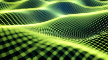 Wall Mural - abstract waveform: an abstract and mesmerizing digital visualization of a flowing, undulating wavefo