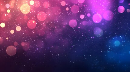 Wall Mural - abstract pink purple blue bokeh background sparkling lights festive glitter overlay