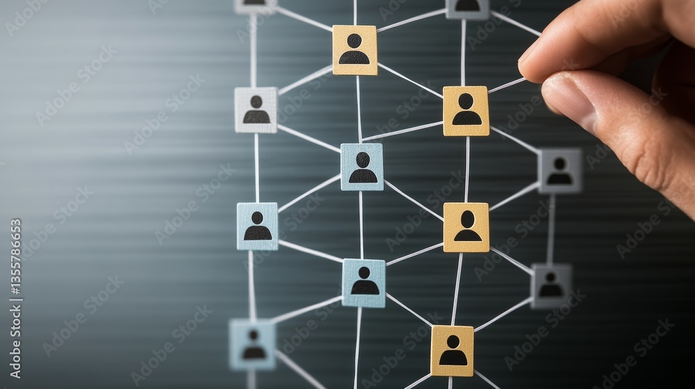 Framework Key Roles a simple structure of key roles and responsibilities Stock Illustration ...