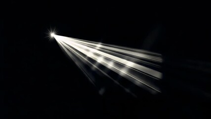 Wall Mural - bright star in night sky animated overlay, transparent 4k video, alpha channel, prores 4444
