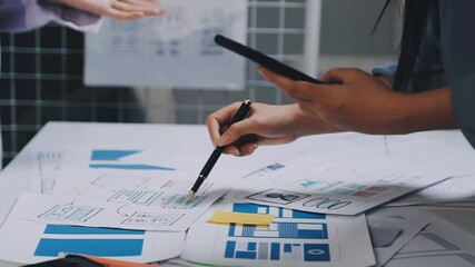 Wall Mural - website designer, creative planning phone app development template layout framework wireframe design