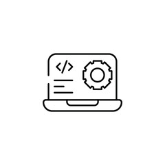 Development icon design with white background stock illustration