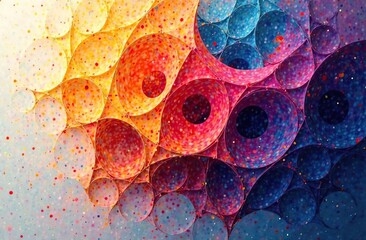 Wall Mural - Abstract Delaunay Voronoi trianglify color diagram background illustration 