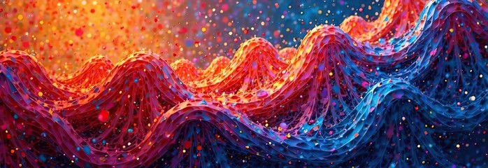 Wall Mural - Abstract Delaunay Voronoi trianglify color diagram background illustration 