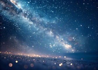 celestial dreamscape a night sky of stars and galaxies. starry night sky with stars