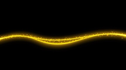 Wall Mural - glowing yellow neon lightning