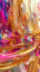Wall Mural - Cool tones vertical abstract background for mobile screens.