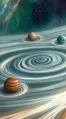 Wall Mural - Vertical starlit sky background for mobile design.