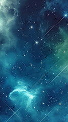 Wall Mural - Vertical universe-themed background for mobile phones.