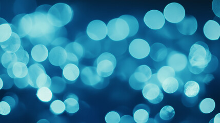 Wall Mural - bright cyan bokeh abstract with light reflections