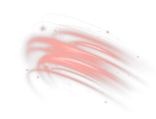 Aufkleber - dynamic red laser light effect with glowing stripes, racing curves, and futuristic speed motion. Perfect for tech designs, sport visuals, road energy, and fast neon backgrounds. Vector