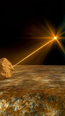 Wall Mural - Vertical space abyss background for mobile phone web use.