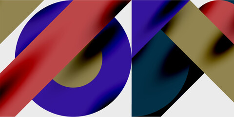 Wall Mural - Vibrant abstract background circles with smooth gradients, creating a dynamic and modern design. Ideal for creative, tech, or contemporary-themed projects