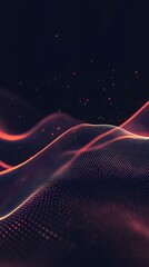 Wall Mural - 2. abstract premium black backdrop with sleek diagonal lines and a flowing halftone gradient in dark