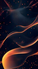 Wall Mural - 12. creative and modern dark black background with flowing diagonal lines and a smooth gradient half