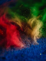 Wall Mural - Colorful Powder Explosion