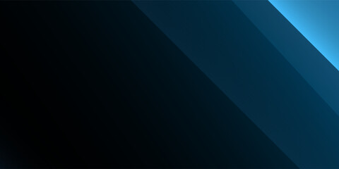 Wall Mural - a modern abstract design featuring diagonal shades of blue gradient stripes. dark background. the dy
