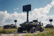 © YouraPechkin - Military ground vehicles equipped with surveillance technology in a field setting