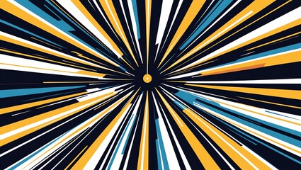 Wall Mural - abstract zoom: a burst of dynamic lines and colors