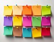 © Gabriella88 - notes in different colors on the wall