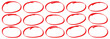 © vaibhavapradayaka - Highlight hand drawing different circles isolated on the transparent background. Red circle, pen draw. Handwritten red circle. For marking text, numbers, marker pen, pencil, logo and text check, vecto